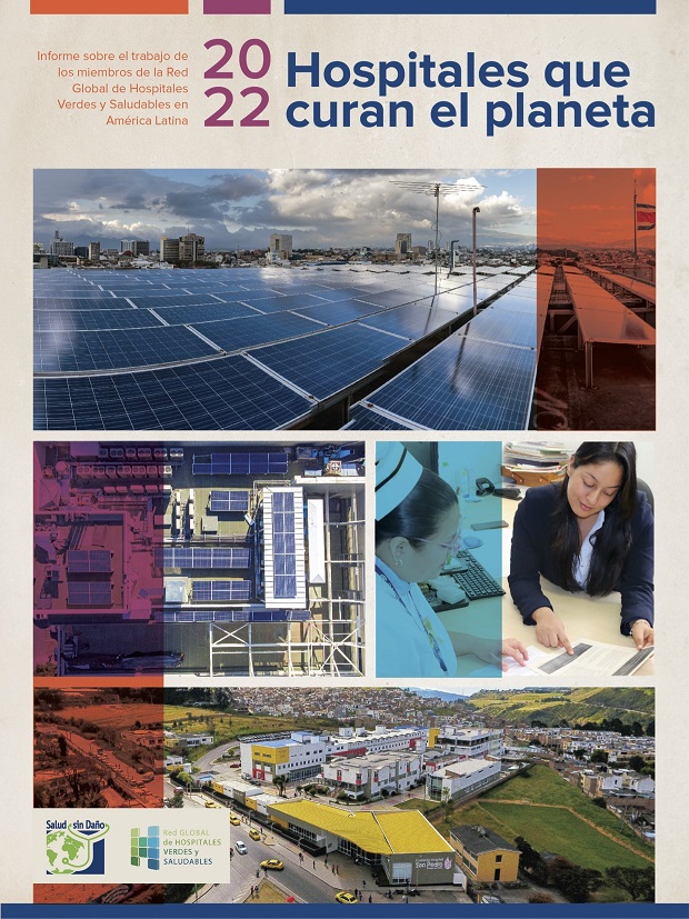 Tapa del informe Hospitales que curan el planeta 2022