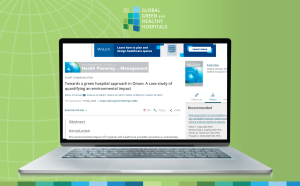 GGHH Sustainability agenda: a framework for green hospitals