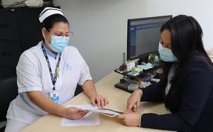 The Foundation team reviewing the safety date sheets