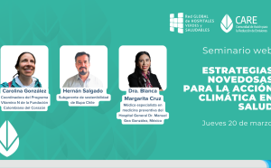 Seminario web | Estrategias novedosas para la acción climática en salud